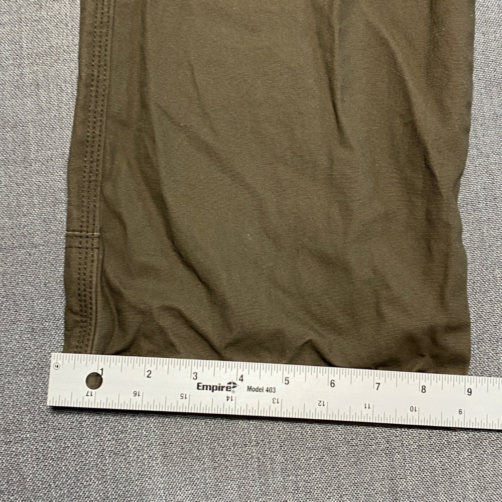 Noble Outfitters Mens Cargo Pants 38x32 Olive Brown Canvas Stretch Tactical Work - Picture 3 of 11